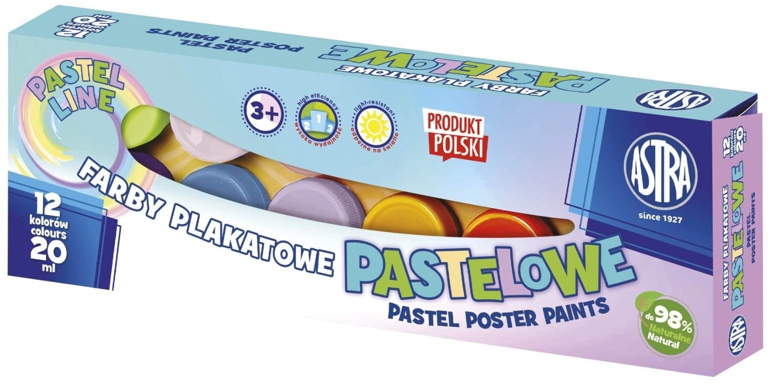 Pastel poster paints 12 col x