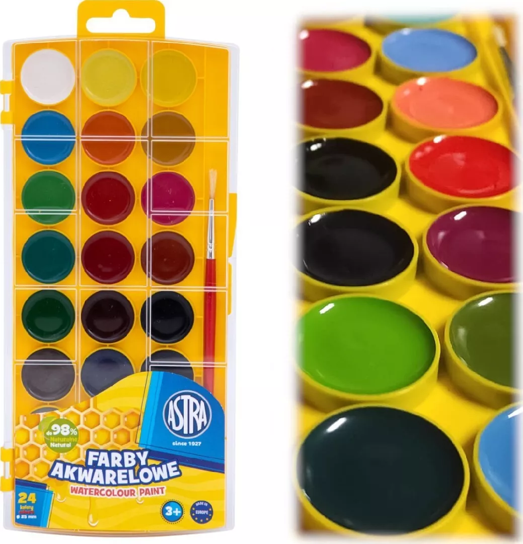 Astra Watercolor paints 24 colors with