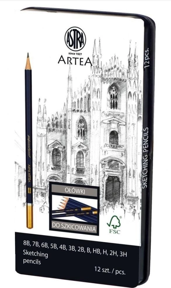 Astra Set of Artea sketching pencils