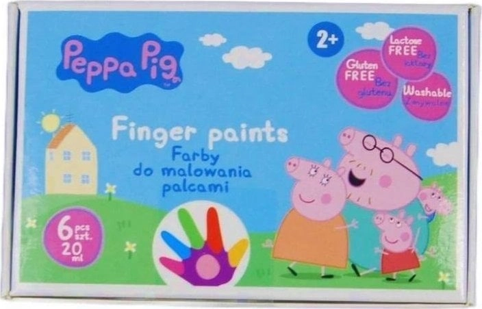 Peppa Pig finger paints 6col ASTRA