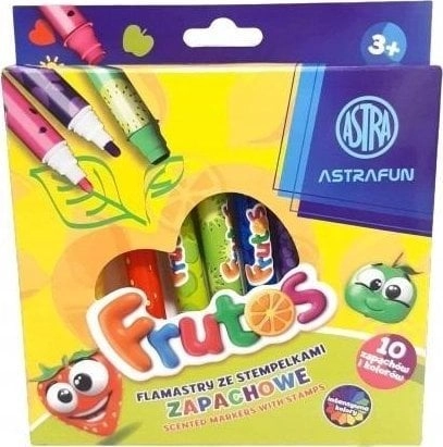 Round markers with scented stamps 10col