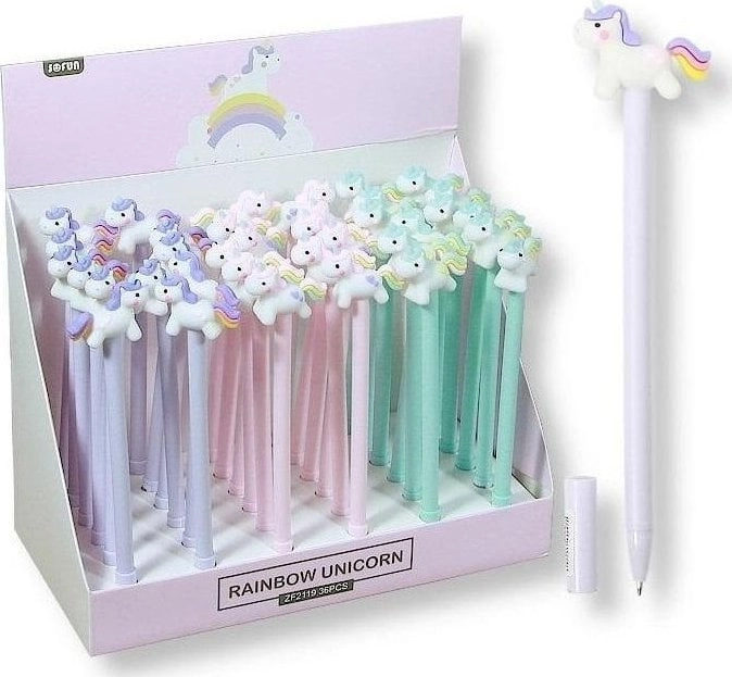 Długopis rainbow unicorn (36szt) 5902557436484