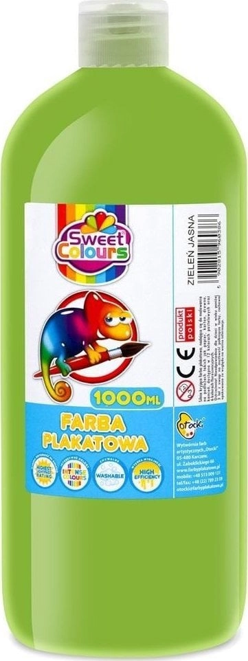 Light green poster paint 1000ml 5902815960386