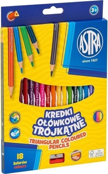 ASTRA triangular pencil crayons - 18