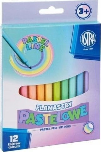 Markers 12 colors pastel ASTRA ASTT1950