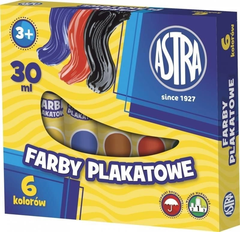 Astra Poster paints 6 colors/30 ml