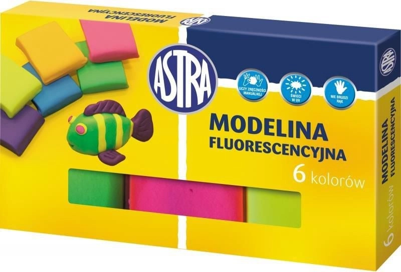 Astra Fluorescent modeling clay  6 colors