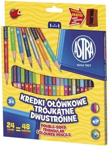 Astra Double-sided triangular pencils  24 =
