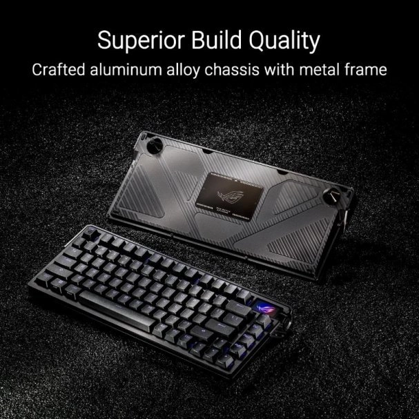 asus Klawiatura ROG Azoth Extreme BT/RF/USB-C/Carbon/NX slēdzis