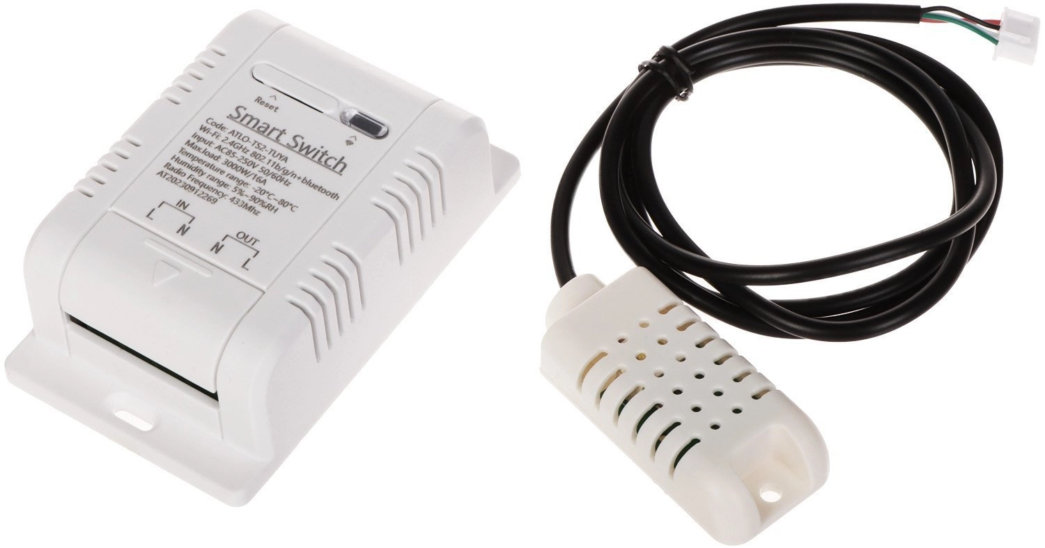 Smart switch with temperature and humidity