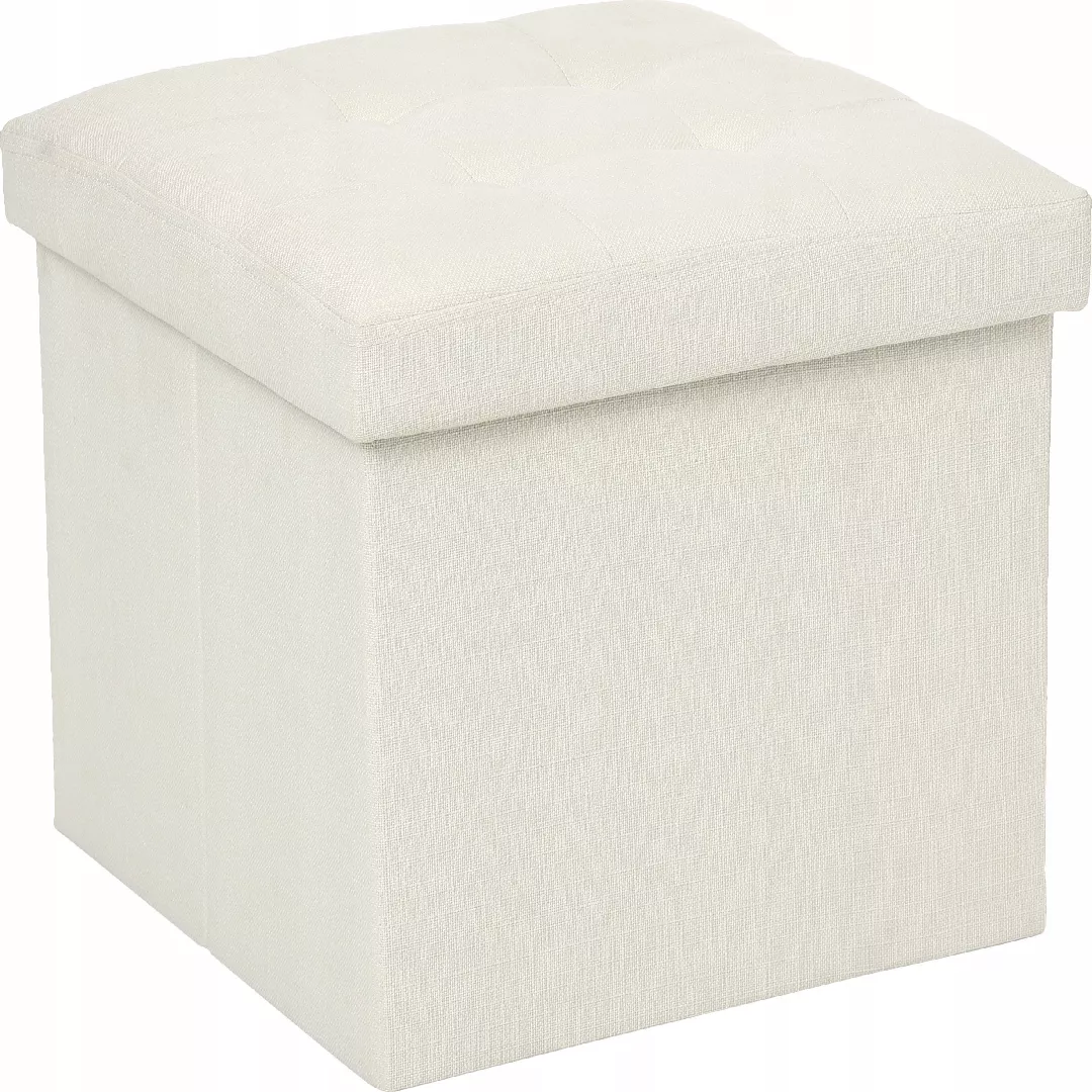 Atmosphera Folding pouffe with storage  footrest
