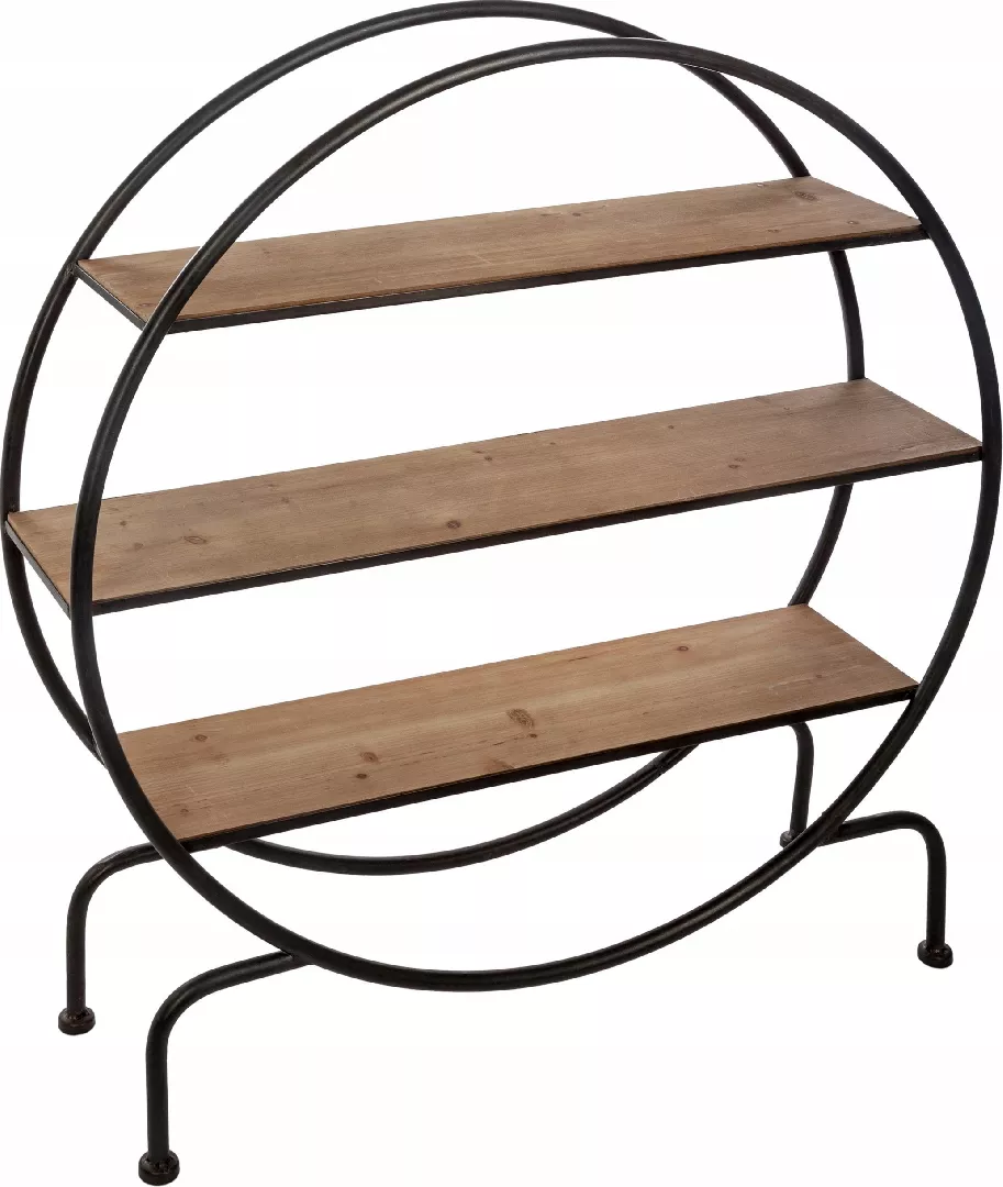 Atmosphera Yara three-level round shelf  a