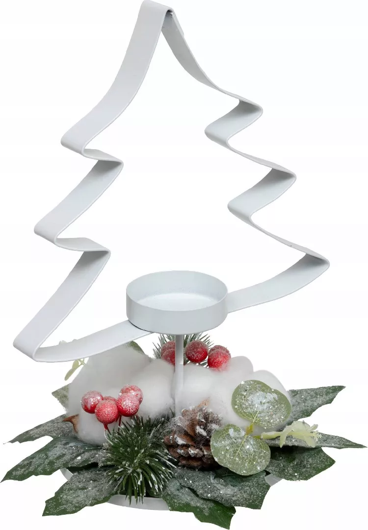 Atmosphera Metal Christmas tree-shaped candle holder
