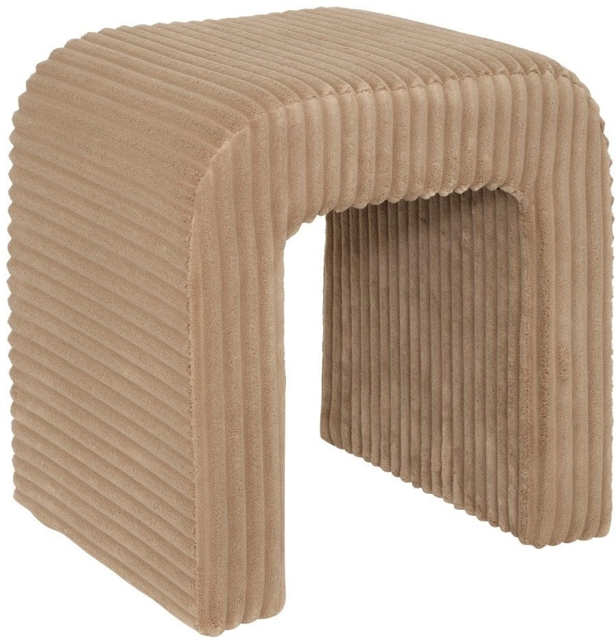 Sevi corduroy stool  beige pouffe 15399156
