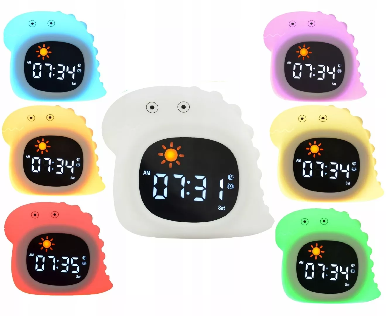Night Light Silicone Clock Alarm Clock