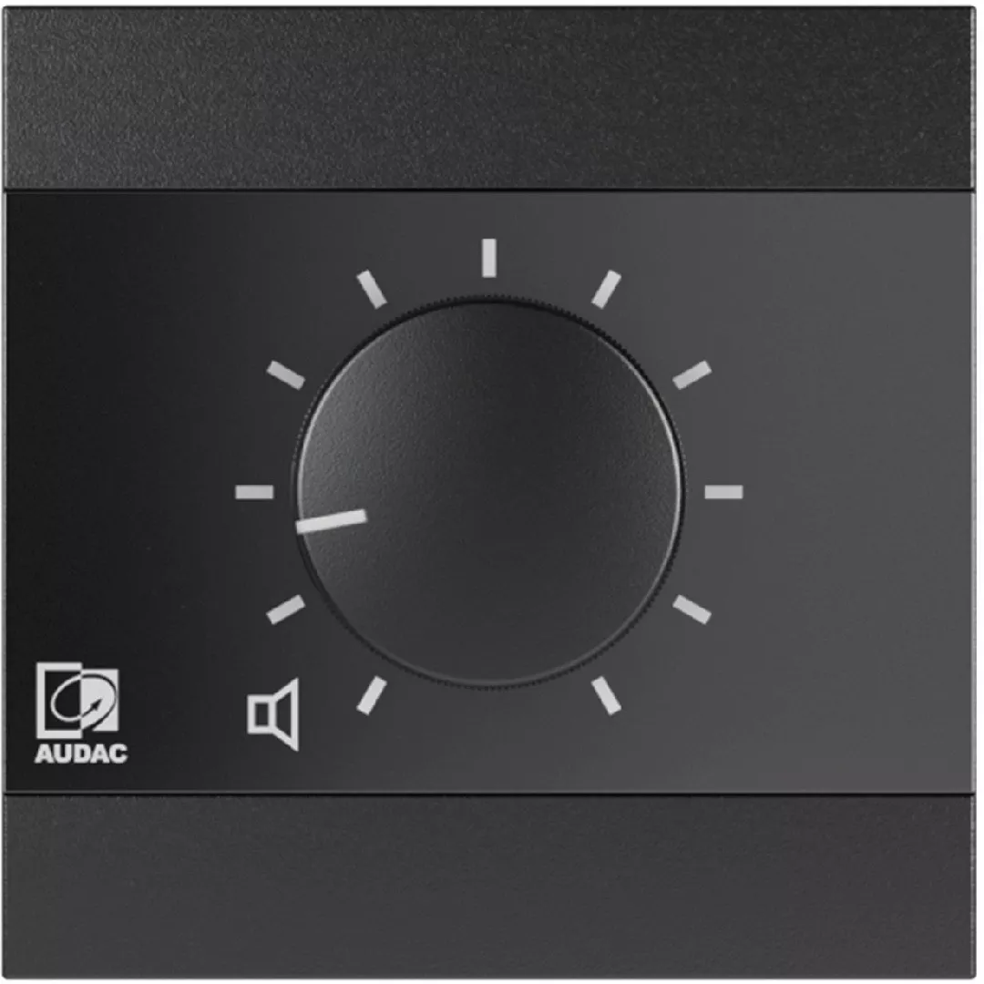 Wall-mounted volume controller AUDAC WP200/B black