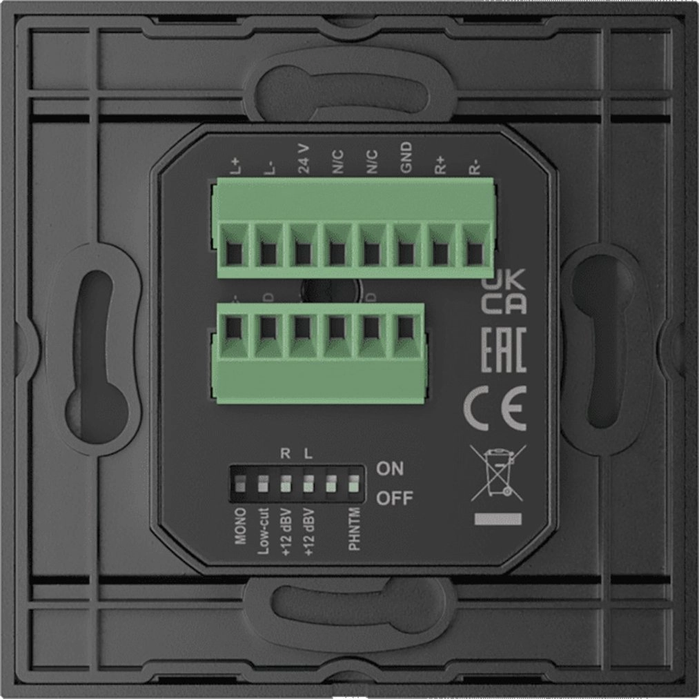 ML Wall-mounted AUDAC WP210/B module  XLR