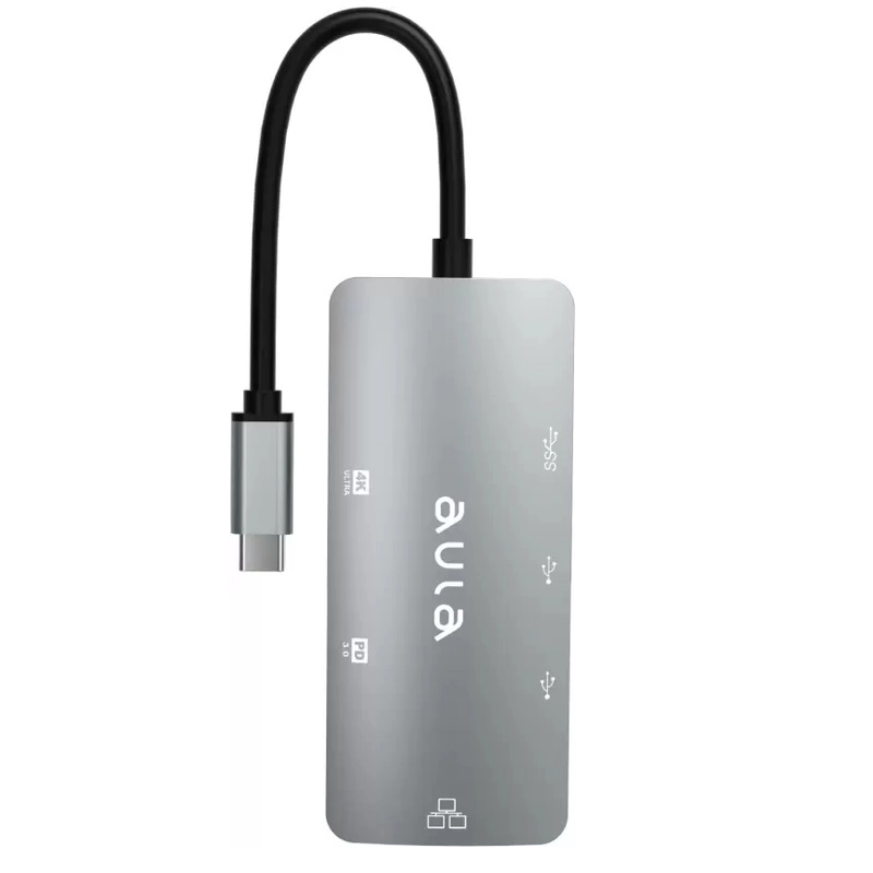 Aula OT-UC-910 6in1 Hub USB-C to