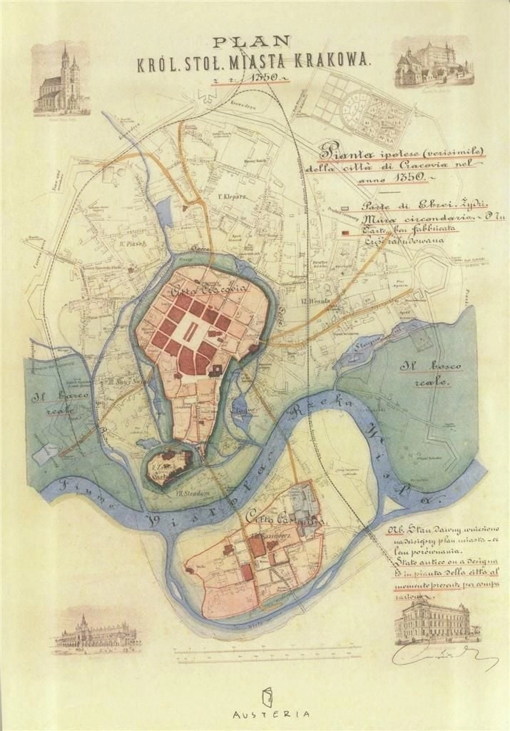 Austeria Notes - Krakow city plan