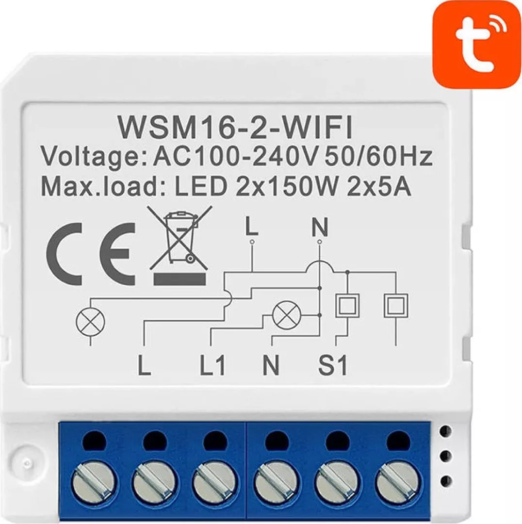 Smart Switch Module WiFi Avatto WSM16-W2