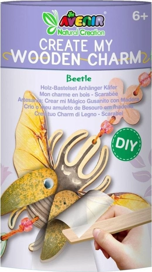 Wooden pendant - Beetle 6920773320966