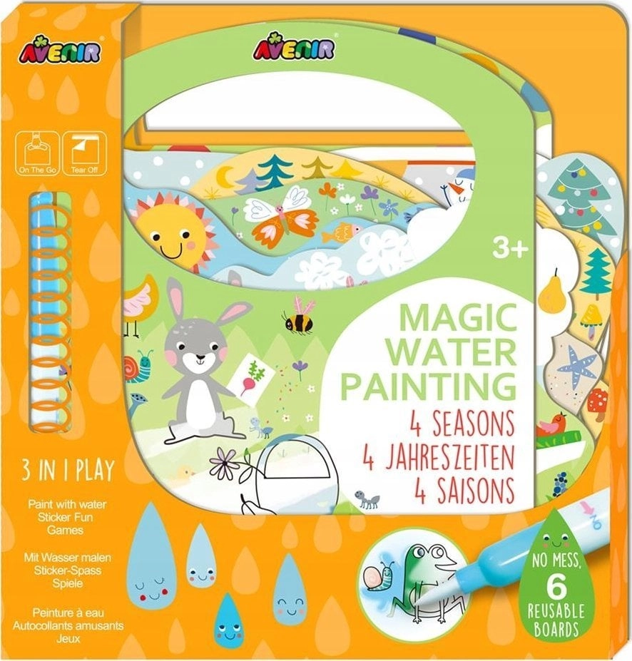 Magical water coloring - 4 seasons