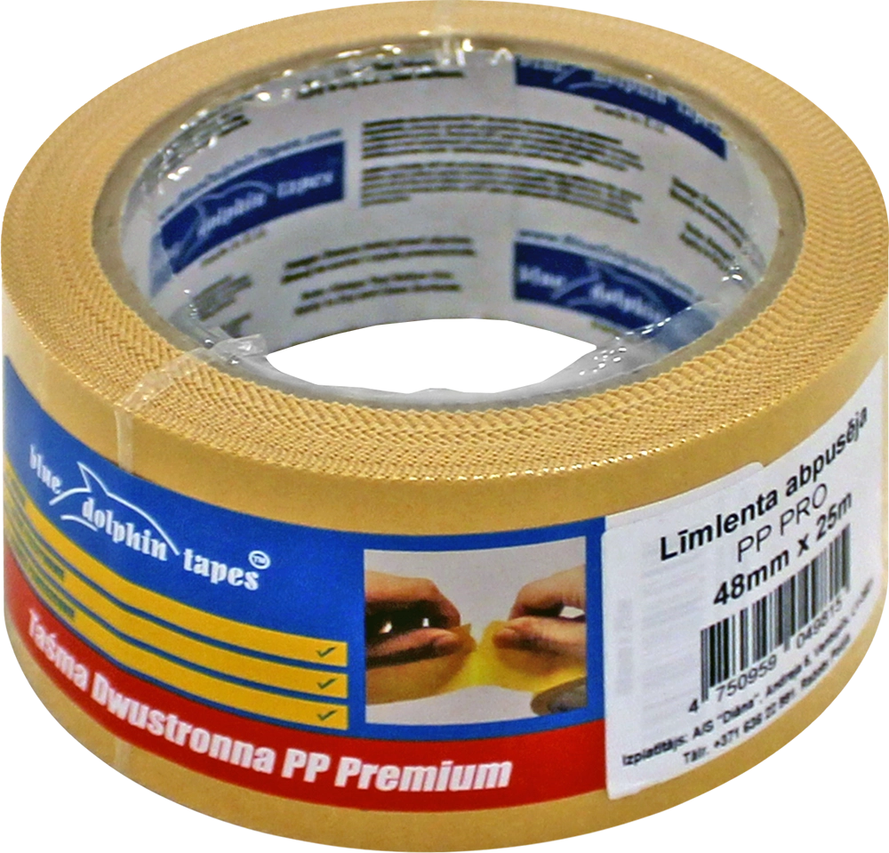 Līmlenta abpusēja PP PRO 48mm 25m