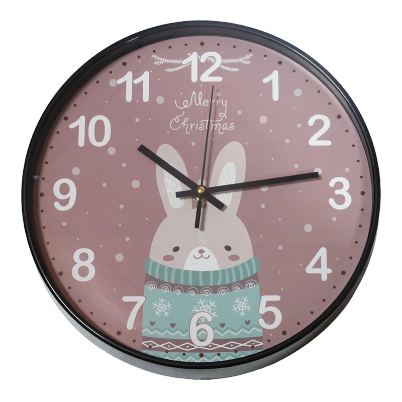 Pulkstenis bērnu sienas 30cm  zaķis 9121290