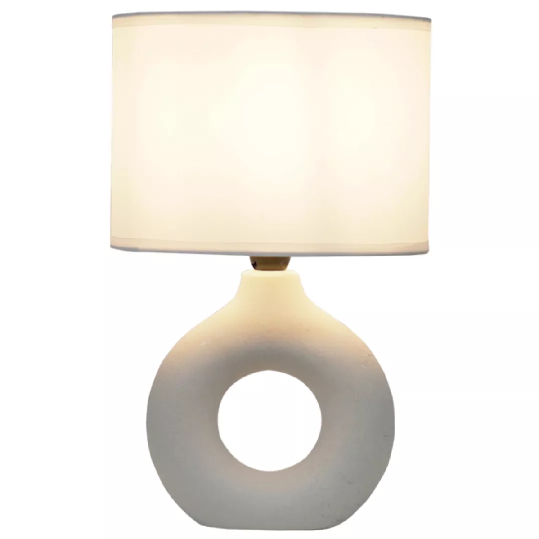 Keramiskā galda lampa  40W  E14  balta