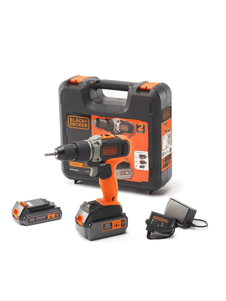 Cordless drill BlackDecker BCD003MEM2K-QW  18V  2x2