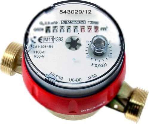 BMETERS Wodomierz GSD8-RFM ciepła woda 1/2````````