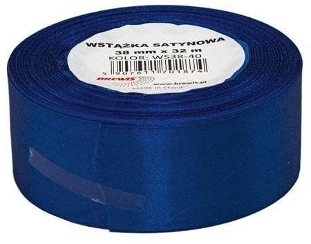Blue satin ribbon 38mmx32m 14828301 5907611701874