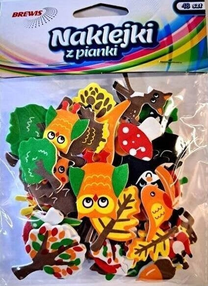 Autumn foam stickers 48 pcs 582095