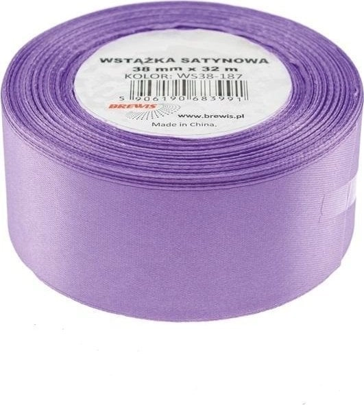 Light purple satin ribbon 38mmx32m 5906190683991