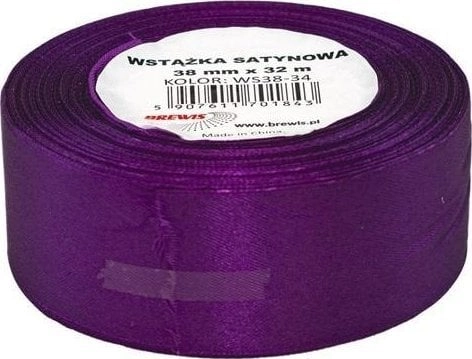 Purple satin ribbon 38mmx32m 5907611701843