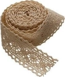 Dekoracja świąteczna BREWIS Koronka 35mmx2m wzór