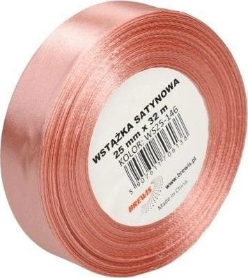 Satin bubble gum ribbon 25mm x