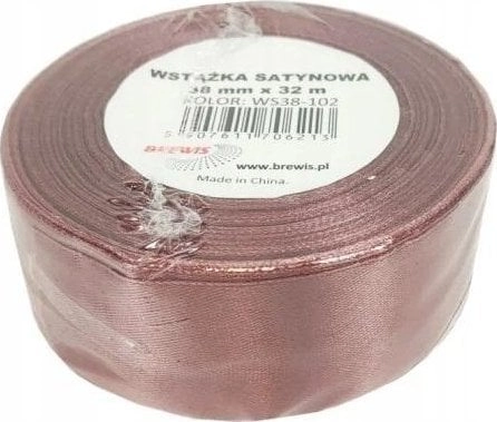 Satin ribbon dirty pink 38mm x