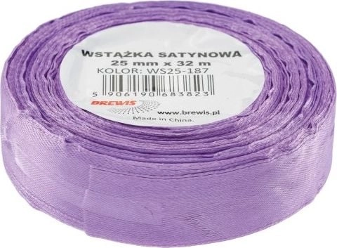 Light purple satin ribbon 25mmx32m AA056BRW
