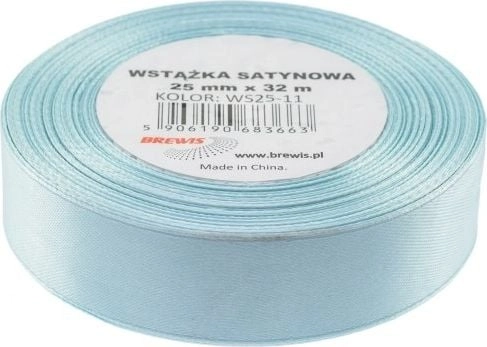 Blue satin ribbon 25mmx32m AA075BRW 5906190683663