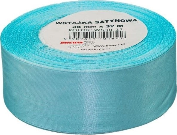 Turquoise satin ribbon 38mmx32m AD438BRW 5907611701829