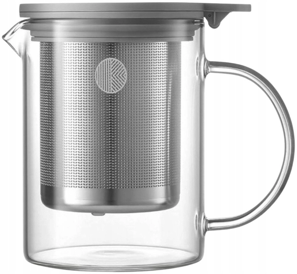 BUYDEEM Szklany dzbanek z zaparzaczem 500ml