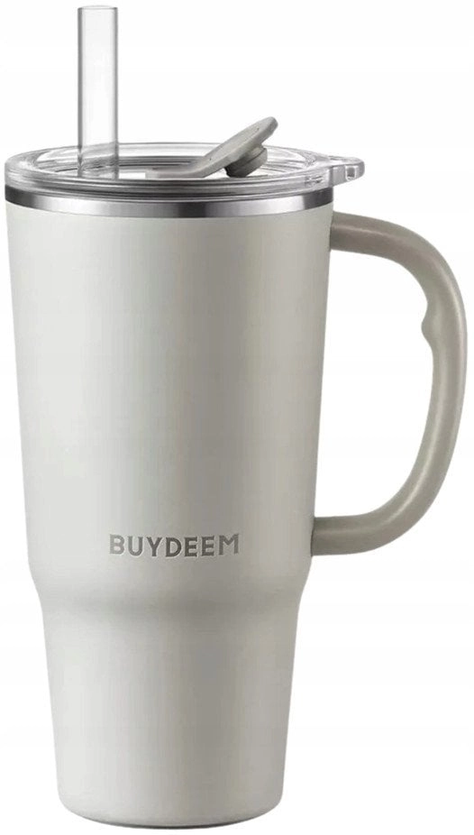 BUYDEEM Thermal mug with straw 700