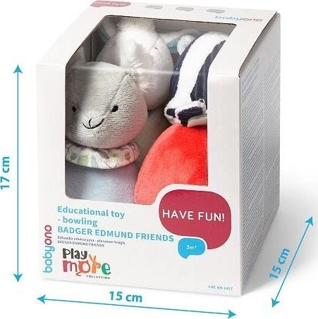 BabyOno 1437 BADGER EDMUND FRIENDS PLUSH