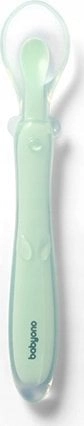BabyOno 785/02 SILICONE SPOON FLEXIBLE GREEN