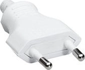 BACHMANN Euro flat plug white screw