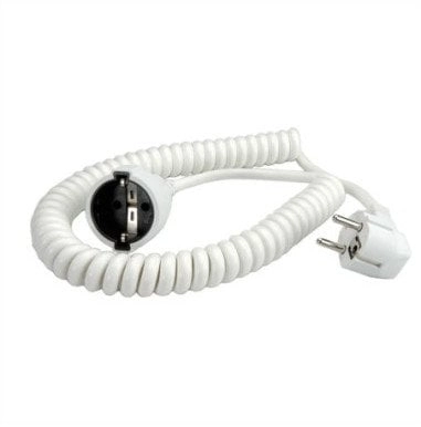 Kabel spiralny BACHMANN 0.5m-2m biały