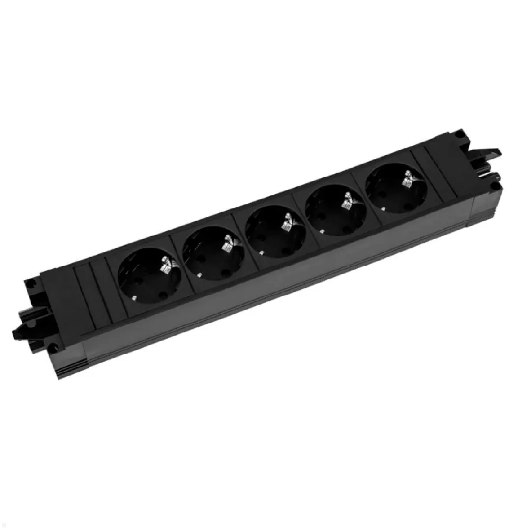 BACHMANN STEP BASE 5x Schutzkontakt schwarz