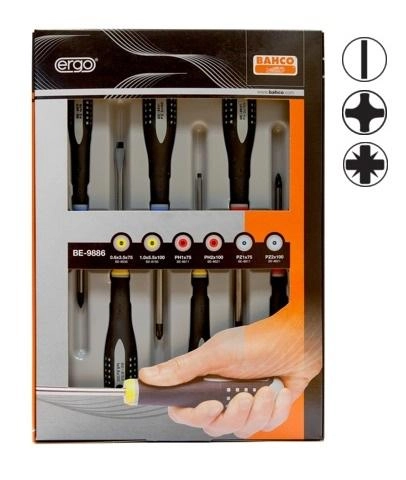 Bahco BE-9886 manual screwdriver Set BAHCOBE-9886