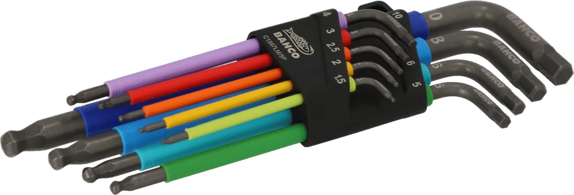 Hex L-key set Bahco 9pcs 1